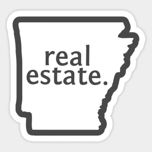 Arkansas State Real Estate T-Shirt Sticker